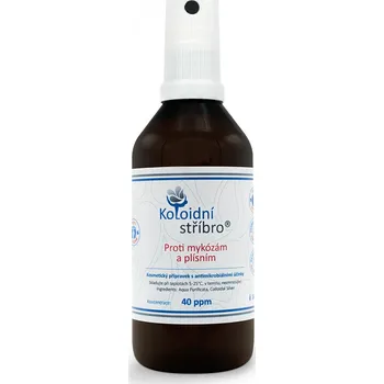 Koloidní stříbro s.r.o., Růžová 288, Zlín Koloidní stříbro Proti mykózám a plísním sprej 100 ml 40 ppm