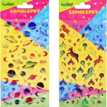 samolepka wiky Samolepky duhové 9,5x17,7 cm - MIX (W019743) 250089