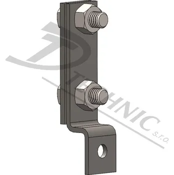 Hromosvod PV 44 b - M6 Podpěra vedení na konstrukce na pásku 30/4 - 2 šrouby M6 101430