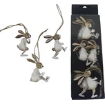 Velikonoční zajíček k zavěšení, 6 ks D6103