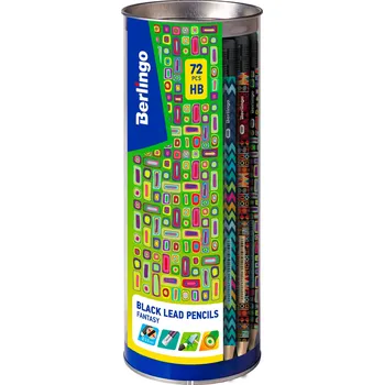 Grafitová tužka Berlingo BERLINGO tužka s gumou FANTASY čr HB /72 ,balení 72 ks 296102