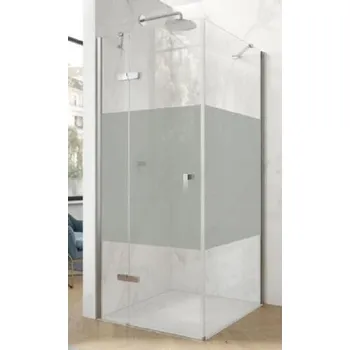 Hüppe Astra Dveře křídlové levé, 75 cm, stříbrný profil/sklo Privatima PX0001.069.375