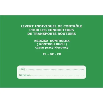 Tiskopis Kontrolbuch FR-DE-PL Francouzský
