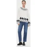 Tommy Hilfiger Svetr Fairisle WW0WW40089 Écru Oversize XXS