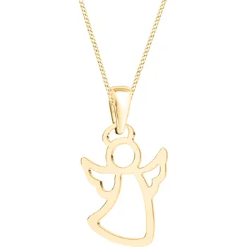 Přívěsek JVD Dámský stříbrný pozlacený přívěsek andělíček SVLP0547XH2GO00 SKLAD