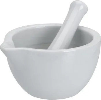 Hmoždíř Excellent Houseware Porcelánový hmoždíř na bylinky bílý