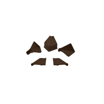 Kuchyňská pracovní deska KAINDL Sada koncovek na těsnící lištu / Čokoládově hnědá