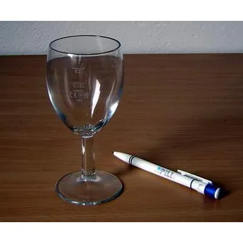 Sklenice Pohár Bistro 0,25 víno 2 cejchy 0,15 a 0,2 l