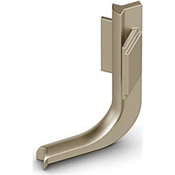 Nábytkové kování Hettich Rohová 90° spojka vnitřní k profilu SECRET L -Nerez