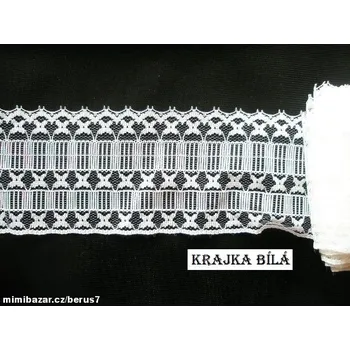 Krajka Krajka - krajky bílá š.7,5m
