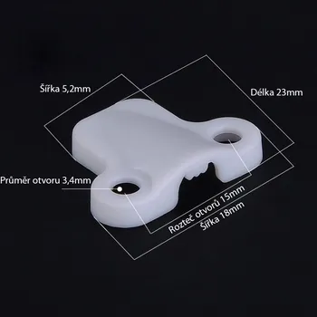 Nábytkové kování Úchytka pro vedení kabelu 23x18x5,2mm-10ks