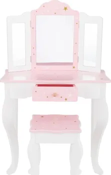 Toaletní stolek 4iQ Group Sol 60 x 28,2 x 98,2 cm bílý/růžový