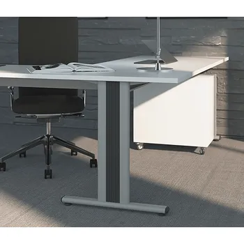 Stolová podnož VOGA Noha stolní konstrukce Desk Bar TEMPO T 600 / Šedá