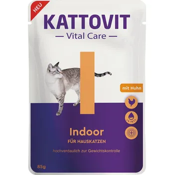 Krmivo pro kočku 24x85g Kattovit Vital Care Indoor Pouches Chicken