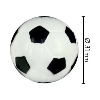 Stolní fotbálek OEM Míček černo-bílý Ø31 mm