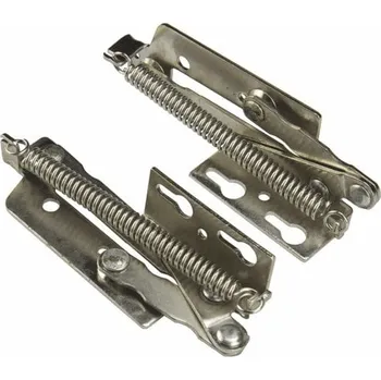 Nábytkové kování Interex design Sada závěsného pružinového mechanismu pro dveře / Nikl