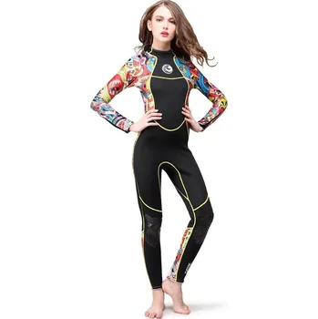 Neoprenové oblečení Dámská neoprenová kombinéza s dlouhým rukávem Hisea Scuba Donkey, vel. S, 3mm, černá