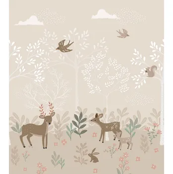 Tapeta Dětská vliesová fototapeta s lesními zvířátky, 159239, To the Moon and Back, Esta Home
