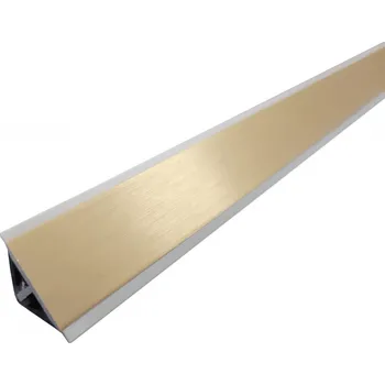 Kuchyňská pracovní deska Opes Těsnicí lišta L20/T Zlatá broušená 2000 mm