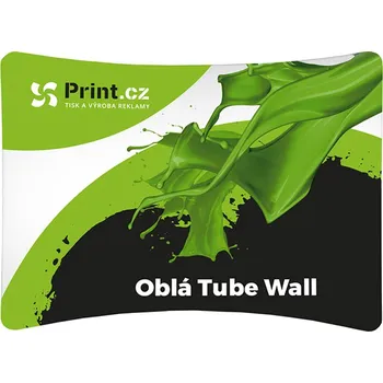 Prezentační textilní stěna Tube Wall, oblá, 250x228 cm