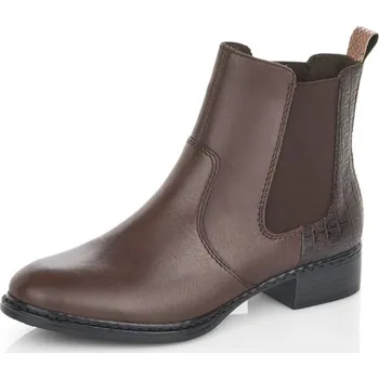 Dámská zimní obuv Dámská kotníková obuv 73494-25 RIEKER hnědá Barva: hnědá, Velikost: 42