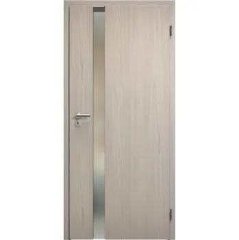 Interiérové dveře SAPELI HARMONIE KOMFORT M83 - CPL LAMINÁT - OTOČNÉ DVEŘE VČ. ZÁRUBNĚ - BOROVICE BÍLÁ Průchozí šířka (cm): 90, Průchozí výška (cm): 197, Typ skla: Satináto bílé