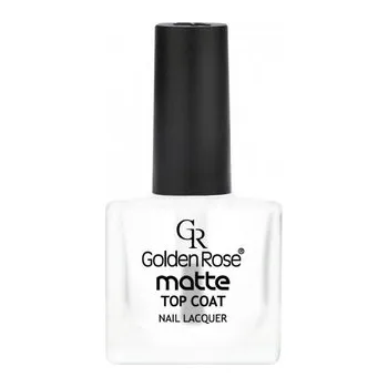 Lak na nehty Top coat Matte Golden Rose 10 ml