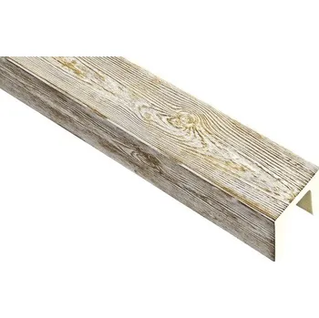 umělá květina Umělý trám PU dutý patina hnědá 12x12x400 cm