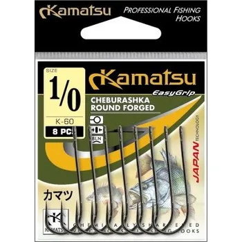 Rybářský háček Kamatsu - Háček CHEBURASHKA ROUND FORGED K-60 vel.5/0 6ks