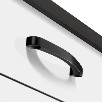 Nábytkové kování Häfele Úchytka EBRO / Černá matná 160 mm