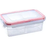 Plastová dóza s těsněním s vyjímatelnými přihrádkami 0,4 l