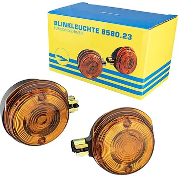 Osvětlení pro motocykl Sada předních blinkrů Simson S51 - oranžové - MZA