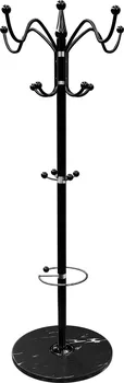 Věšák InternetovaZahrada Stojanový věšák na oděvy 175 cm  černý