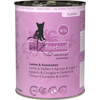Krmivo pro kočku 12x400g catz finefood - Jehněčí & králík