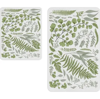 Koupelnová předložka Bílo-zelené koupelnové předložky v sadě 2 ks – Oyo Concept ID_1538794