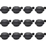 ZBXL Venkovní solární lampy na plot 12 ks LED černé