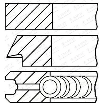 Píst motoru Sada pístních kroužků FEDERAL MOGUL 08-446105-00