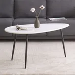 Konferenční stůl TURPIN — kov, MDF, bílá Autronic