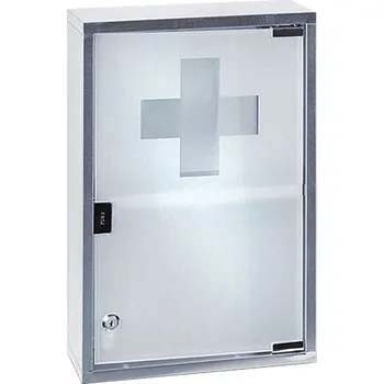 Lékárnička Lékárnička, 30 × 45 × 12 cm, ocel 9001