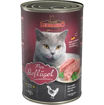 Krmivo pro kočku 24x400g Leonardo All Meat - drůbeží