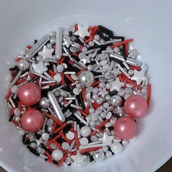 Jedlá dekorace na dort Lucie´s Sprinkles Barevná metalická směs ✨ 55g: 55g