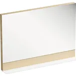 Zrcadlo do koupelny RAVAK Formy 100 x 71 cm v dubovém rámu s poličkou X000001047