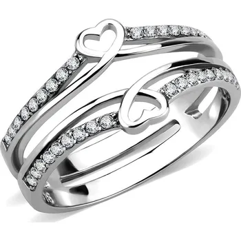 Prsten Dámský prsten z chirurgické oceli YVETTE Velikost: 57