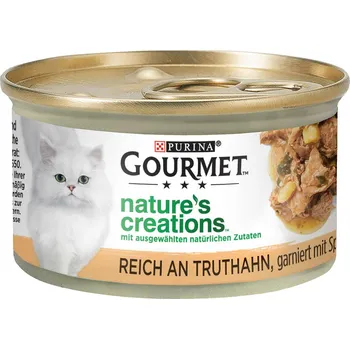 Krmivo pro kočku 12 x 85 g Gourmet Nature's Creations Grilled - Krocan se špenátem a pastinákem