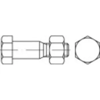 Šroub TOOLCRAFT TO-5435130 šestihranný šroub M12 60 mm vnější šestihran DIN 7968 ocel 1 ks