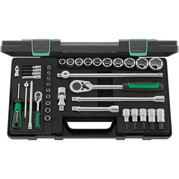 Gola sada Sada nástrčných klíčů 1/4" + 1/2" 38 ks, 40/52/27/11 40/52/27/11