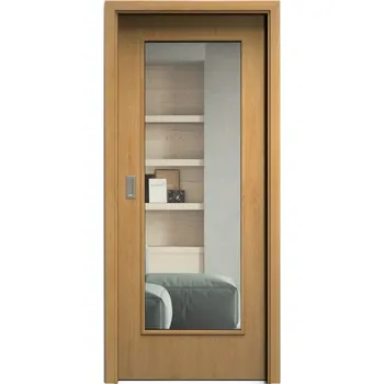 Interiérové dveře SAPELI ELEGANT PRAKTIK M40 - START - POSUVNÉ DVEŘE VČ. ZÁRUBNĚ - Dub Průchozí šířka (cm): 100, Průchozí výška (cm): 197, Typ skla: Čiré sklo