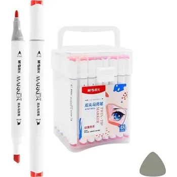 Oboustranné fixy M&G - Twin Tip Marker - 48 ks - 090512