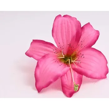umělá květina Tygr lilie květ 13 cm růžovo-fialová