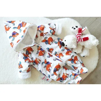 Kojenecká kombinéza AMÁLKA Zateplená kombinéza, sobíci Velikost: 62-68